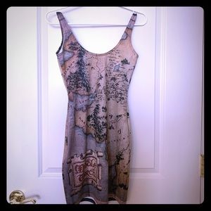 BlackMilk Middle-earth Map Mini Dress